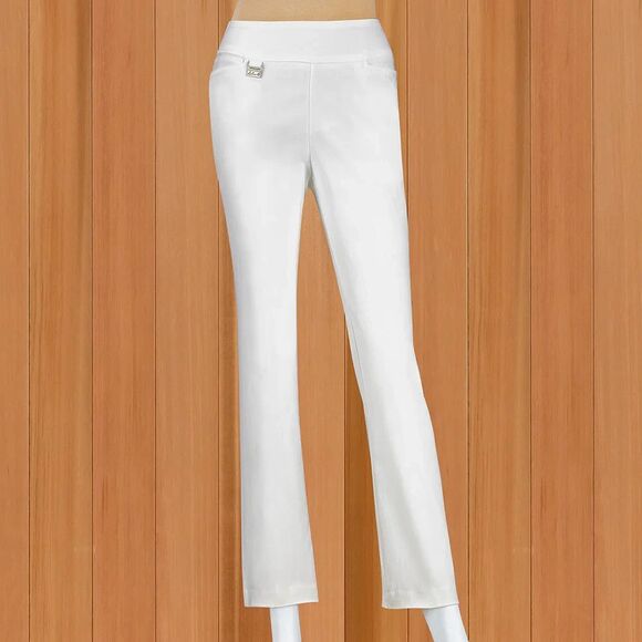 Lulu B Pants - LuLu B Relaxing Fun Colorful Pull on Skinny Pants AnKle Length Sz 2 White